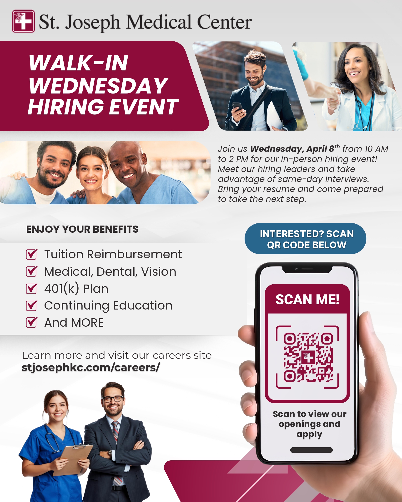 Walk-in Wednesday April 8, 2026